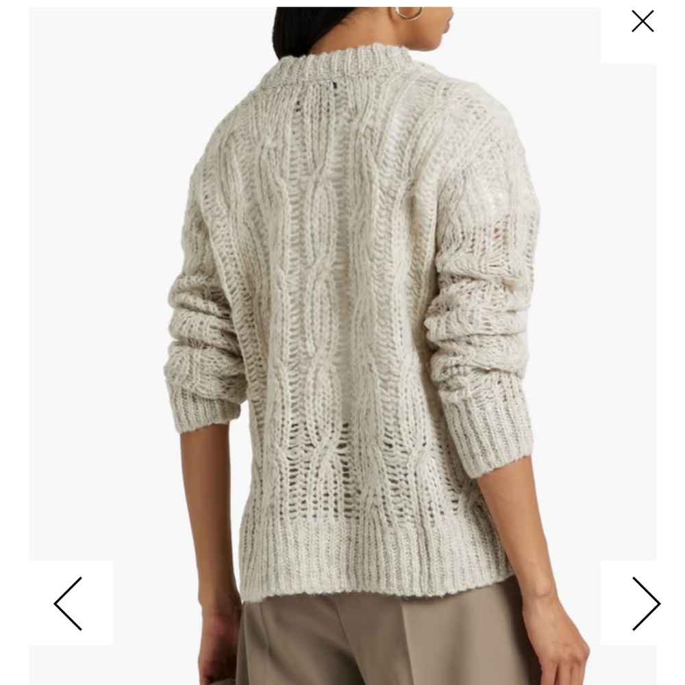 ATM Anthony Thomas Melillo cable-knit cardigan size Small - Picture 3 of 9